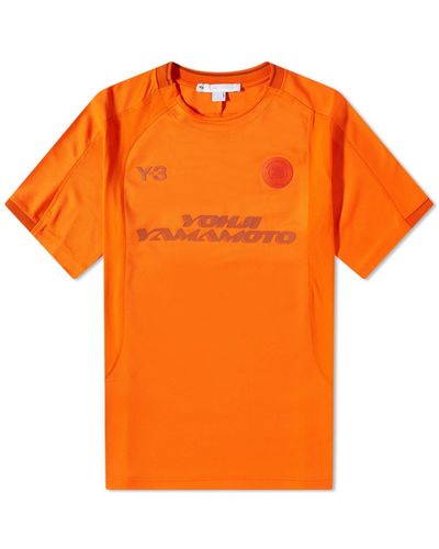 Y-3 Football Logo T-Shirt - Orange