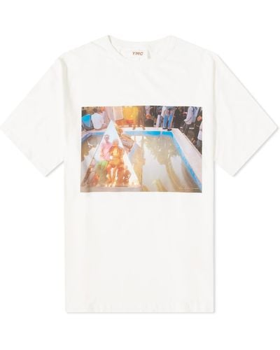 YMC Ibiza '89 Pyramid T-Shirt - White