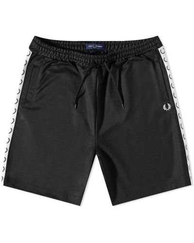Fred Perry Taped Tricot Shorts - Black