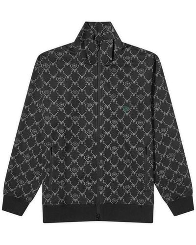 South2 West8 Print Trainer Track Jacket - Grey