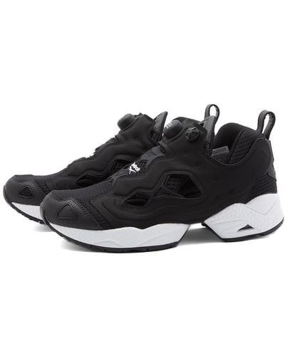 Reebok insta pump shop fury black and white