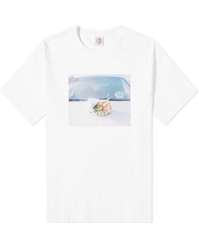 POLAR SKATE Dead Flowers T-Shirt - White
