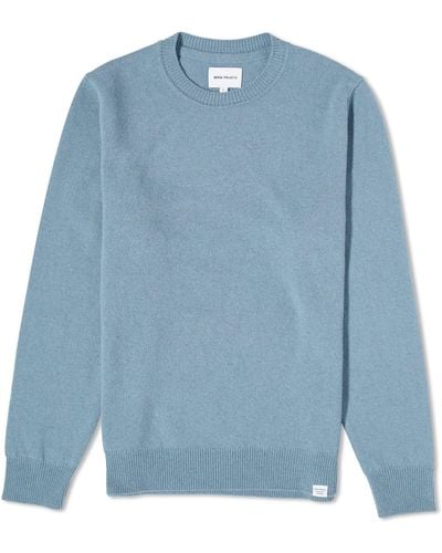 Norse Projects Sigfred Merino Lambswool Sweater - Blue