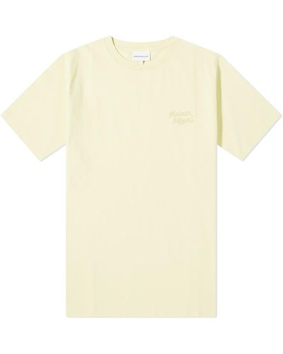 Maison Kitsuné Mini Handwriting Comfort T-Shirt - Yellow