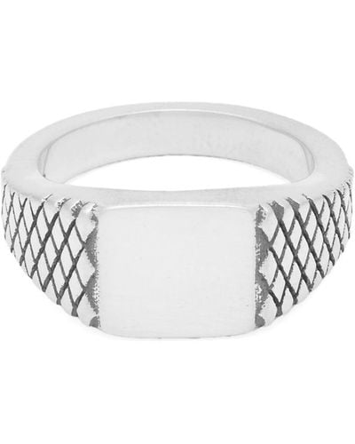 Serge Denimes Track Ring - White