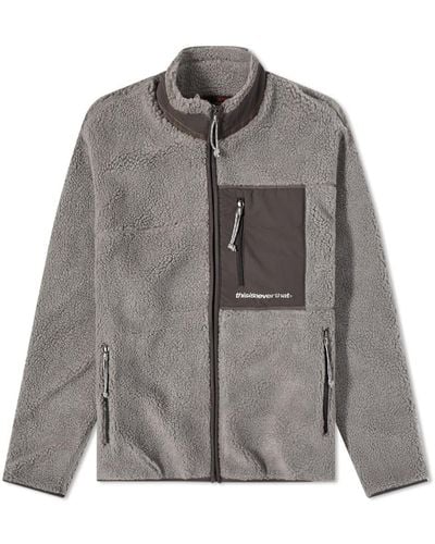 thisisneverthat Sp Sherpa Fleece Jacket - Grey