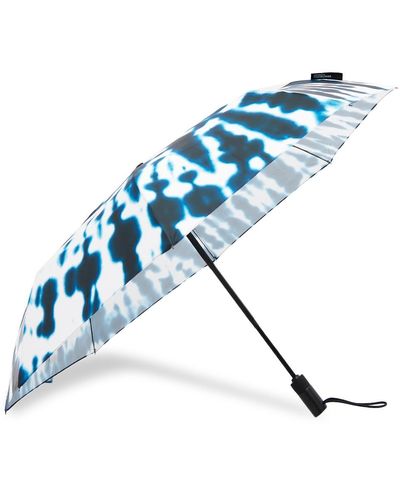 London Undercover Midnight Tie-die Auto-compact Umbrella - Blue