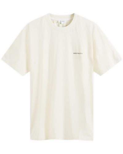 Norse Projects Johannes Organic Logo T-Shirt - White
