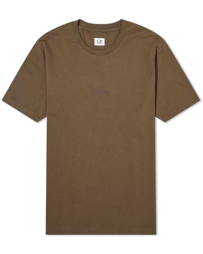 C.P. Company 30/1 Jersey Graphic T-Shirt - Brown