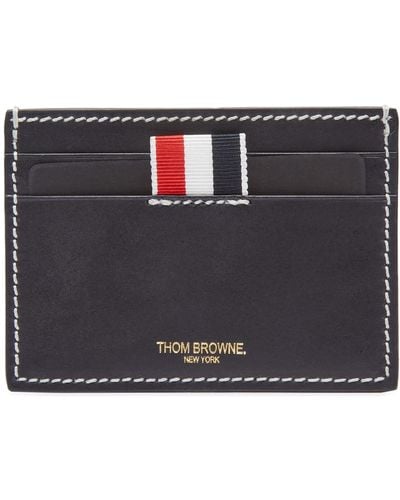 Thom Browne Contrast Stitch Card Holder - Black