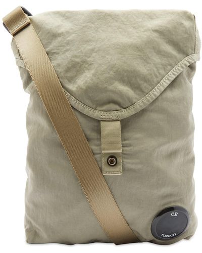 C.P. Company Lens Cross Body Bag Sage - Natural