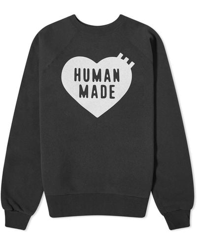 Human Made Heart Crew Sweat - Grey