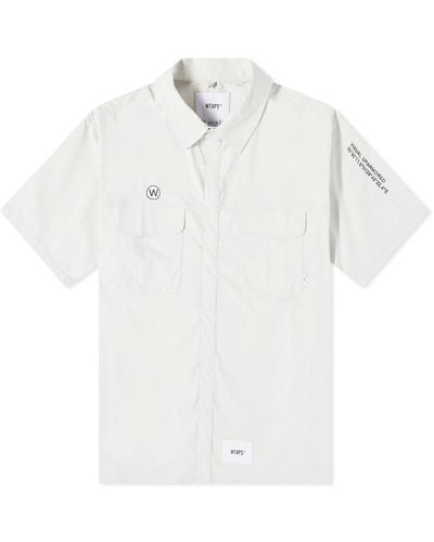 WTAPS 18 Printed Short Sleeve Shirt - White