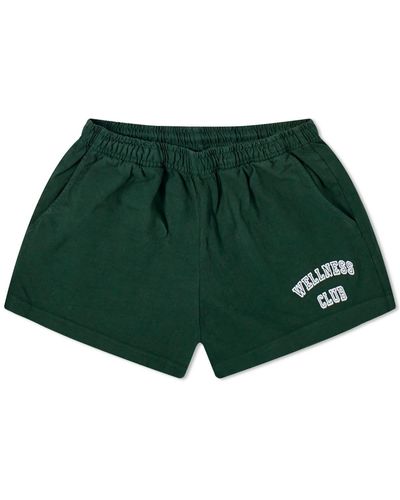 Sporty & Rich Wellness Club Disco Shorts - Green