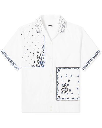 YMC Wanda Embroidered Shirt - White