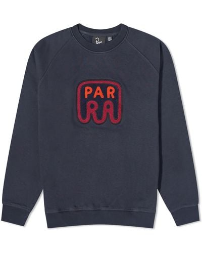 by Parra Fast Food Logo Crew Sweat - Blue