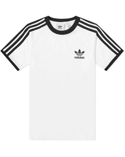 adidas 3 Stripe T-Shirt - White