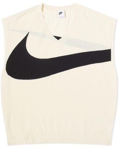 Nike Swoosh Sweater Vest - Black