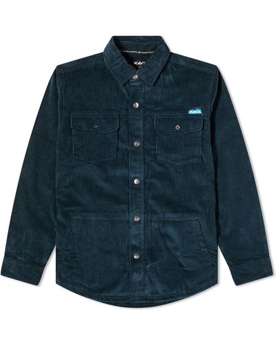 Kavu Petos Corduroy Shirt Jacket - Blue