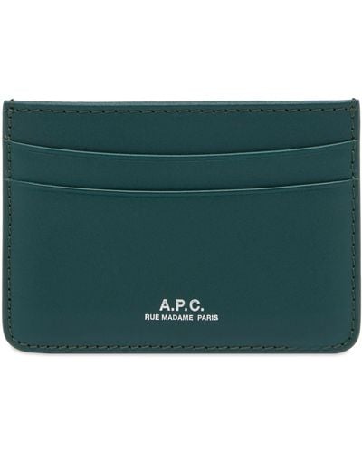 A.P.C. Andre Card Holder - Green