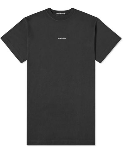 Acne Studios Logo T-Shirt Dress - Black