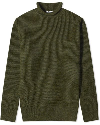 Sunspel Fisherman Sweater - Green