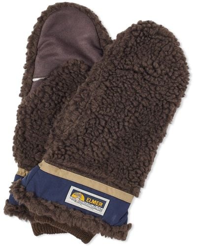 Elmer Gloves Wool Pile Flip Mitten - Brown