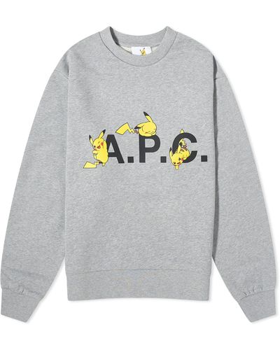 A.P.C. Pokémon Pikachu Sweatshirt - Grey