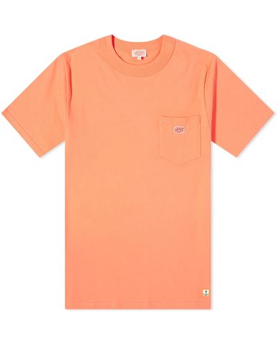 Armor Lux 79151 Logo Pocket T-Shirt - Orange