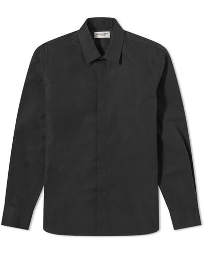 Saint Laurent Classic Poplin Shirt - Black