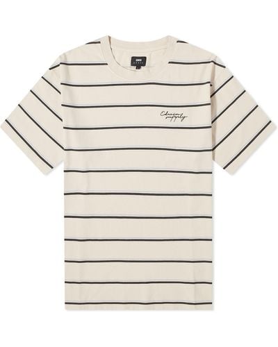 Edwin Windup Stripe T-Shirt - Natural