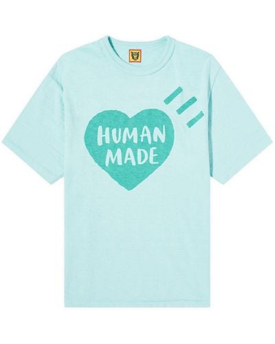 Human Made Garment Dyed Big Heart T-Shirt - Blue