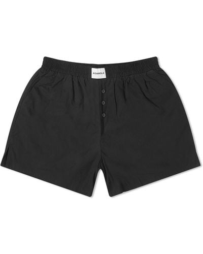 ADANOLA Poplin Boxer Shorts - Black