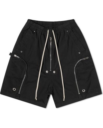 Rick Owens Bauhaus Zip Detail Shorts - Black