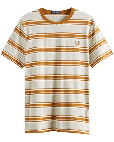 Fred Perry Stripe T-Shirt - Natural