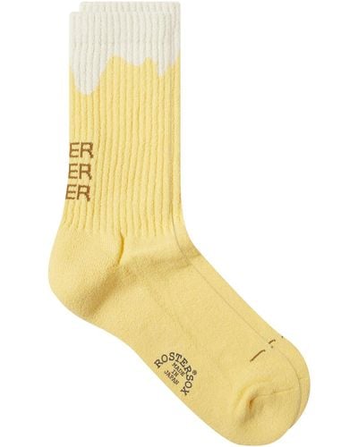 Rostersox Beer Socks - Yellow