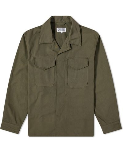 Engineered Garments Heavyweight Utility Jacket Cotton Ripstop - Green
