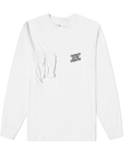 F/CE Long Sleeve Pla Pocket T-Shirt - White