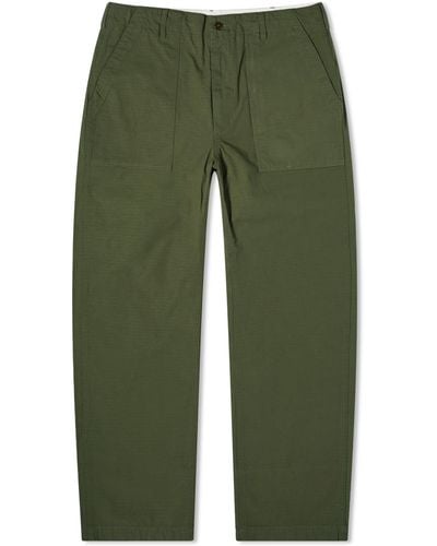 Engineered Garments Fatigue Trousers Cotton Ripstop - Green