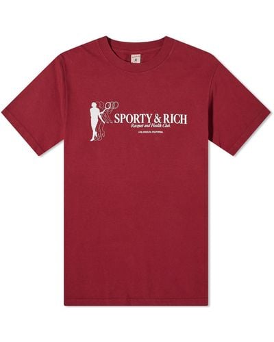 Sporty & Rich Tennis Club T-Shirt - Red