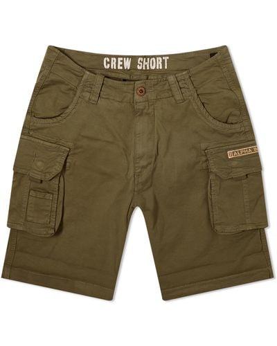 Alpha Industries Crew Shorts - Green