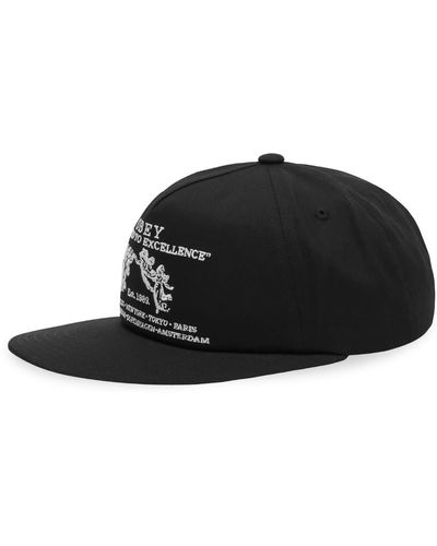 Obey Excellence 5 Panel Snapback Cap - Black