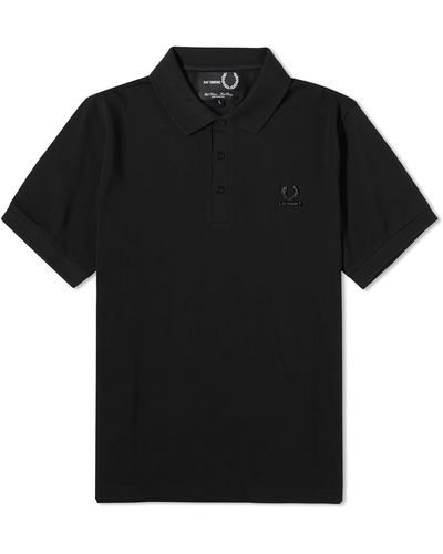 Fred Perry X Raf Simons Enamel Pin Polo Shirt - Black