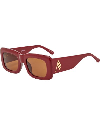 Linda Farrow X The Attico Marfa Sunglasses - Red