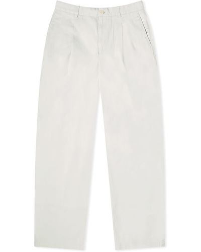 Wax London Milo Twill Trousers - White