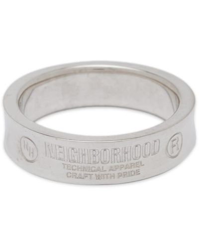 Neighborhood Logo Ring - White