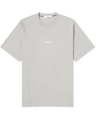 Stone Island Scratched Print T-Shirt - Gray