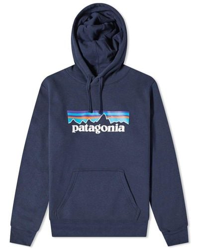 Patagonia P-6 Logo Uprisal Hoodie - Blue