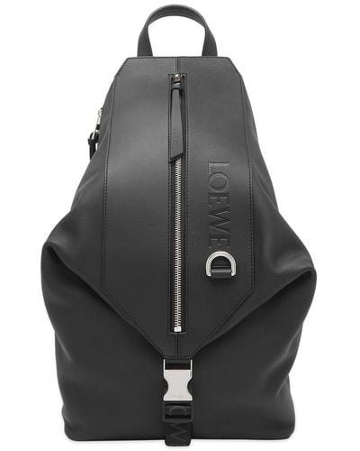 Loewe Convertible Small Backpack - Black