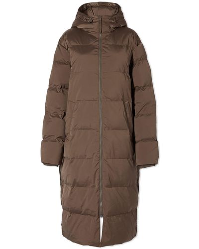 Samsøe & Samsøe Sera Longline Puffer Jacket - Brown